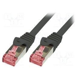 1 pcs x LOGILINK - CQ2093S - Patch cord, S/FTP, 6, stranded, Cu, LSZH, black, 10m, 27AWG