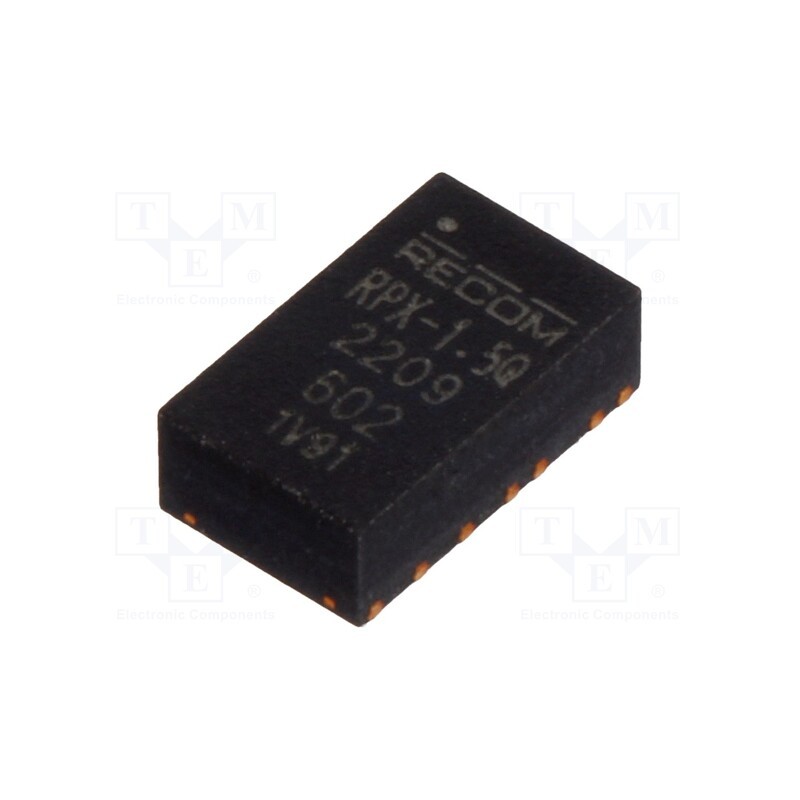 1 pcs x RECOM - RPX-1.5Q-CT - Converter: DC/DC, Uin: 4÷36V, Uout: 800mVDC÷30VDC, Iout: 1.5A, SMD
