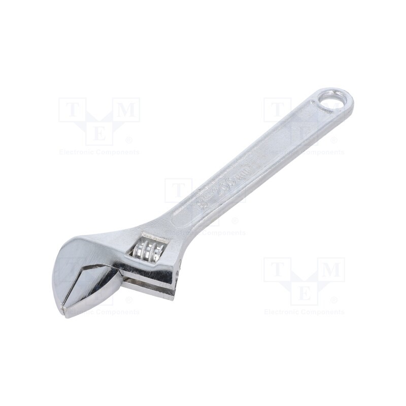 1 pcs x PG TOOLS - PGT210 - Wrench, adjustable, 200mm, Max jaw capacity: 25mm