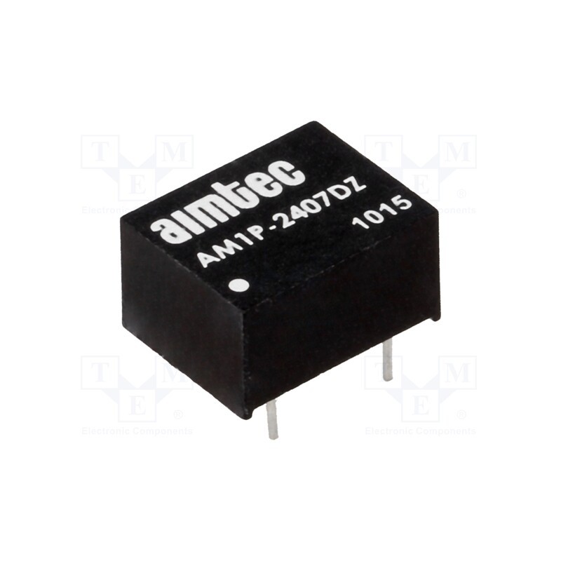 1 pcs x AIMTEC - AM1P-2407DZ - Converter: DC/DC, 1W, Uin: 21.6÷26.4V, Uout: 7.2VDC, Uout2: -7.2VDC