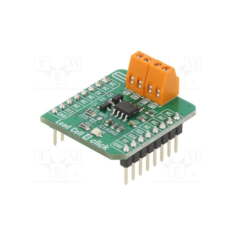 1 pcs x MIKROE - LOAD CELL 4 CLICK - Click board, press force measure, I2C, ZSC31014, prototype board
