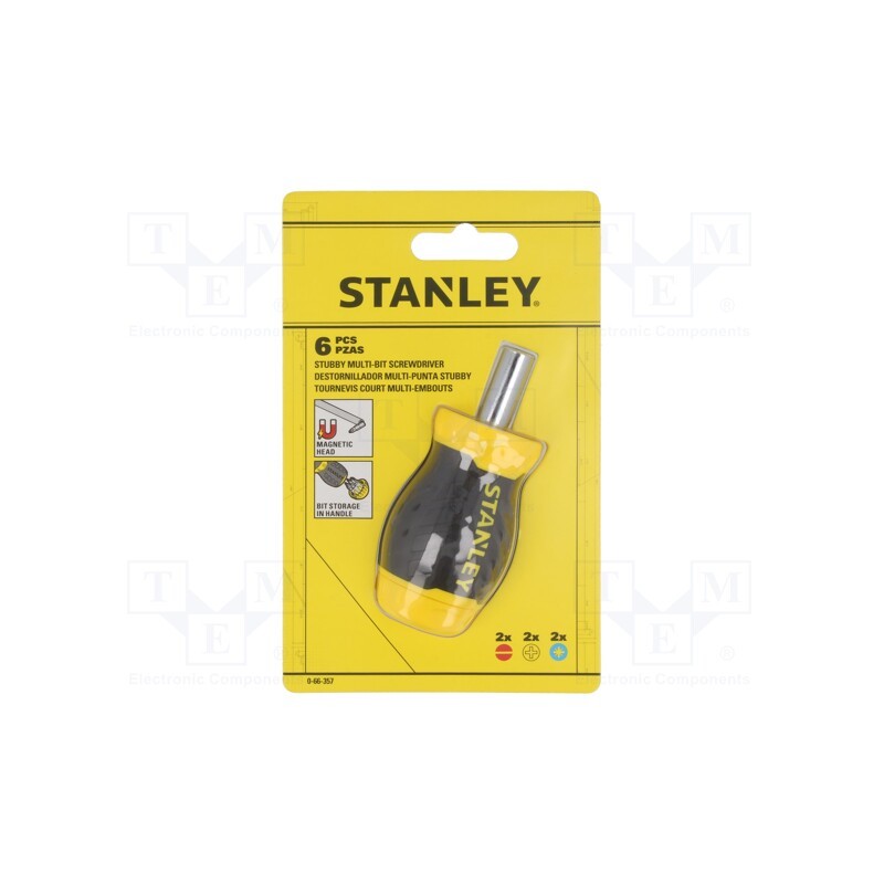 1 set x STANLEY - 0-66-357 - Kit: screwdriver, 7pcs.