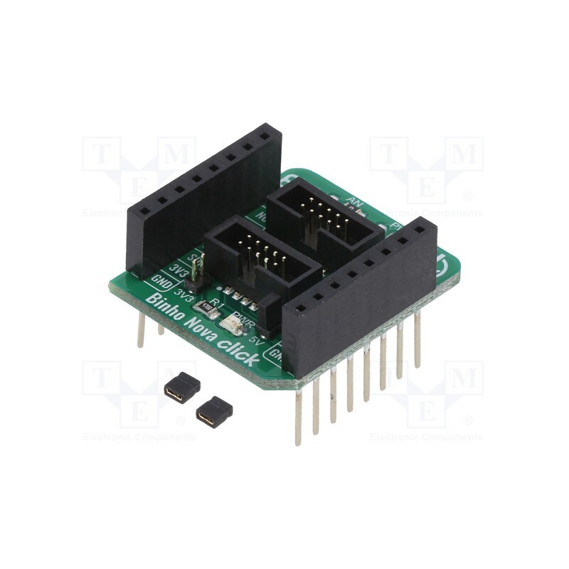 1 pcs x MIKROE - BINHO NOVA CLICK - Click board, adapter, analog,GPIO,I2C,SPI,UART, prototype board
