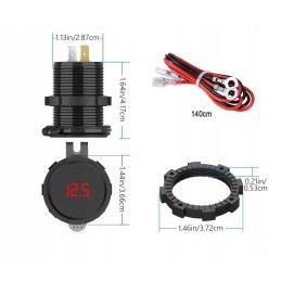 Built-in socket 2x USB QC3 0 CD3 button