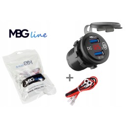 Built-in socket 2x USB QC3 0 CD3 button