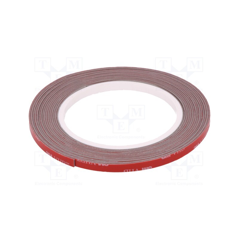1 rol x 3M - 3M VHB GPH 110 6MMX5M - Tape: fixing, W: 6mm, L: 5m, Thk: 1100um, acrylic, grey, max.230°C