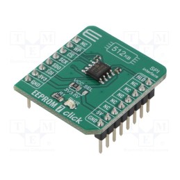 1 pcs x MIKROE - EEPROM 7 CLICK - Click board, EEPROM memory, SPI, 25CSM04, prototype board