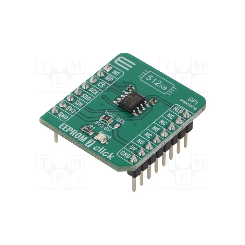 1 pcs x MIKROE - EEPROM 7 CLICK - Click board, EEPROM memory, SPI, 25CSM04, prototype board