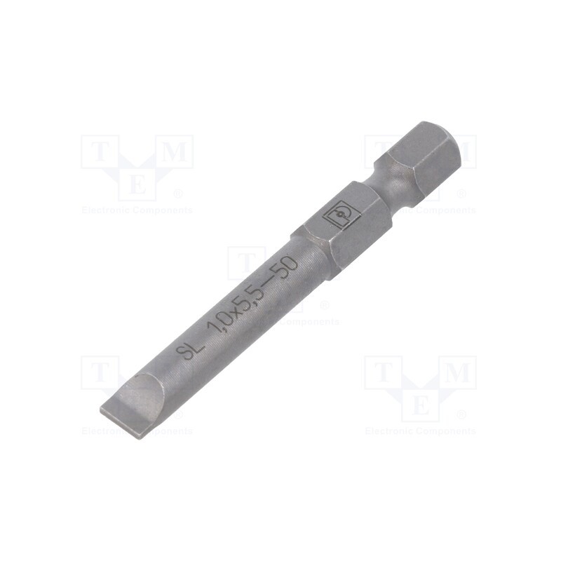 1 pcs x PHOENIX CONTACT - SF-BIT-SL 1,0X5,5-50 - Screwdriver bit, slot, 5,5x1,0mm, Overall len: 50mm