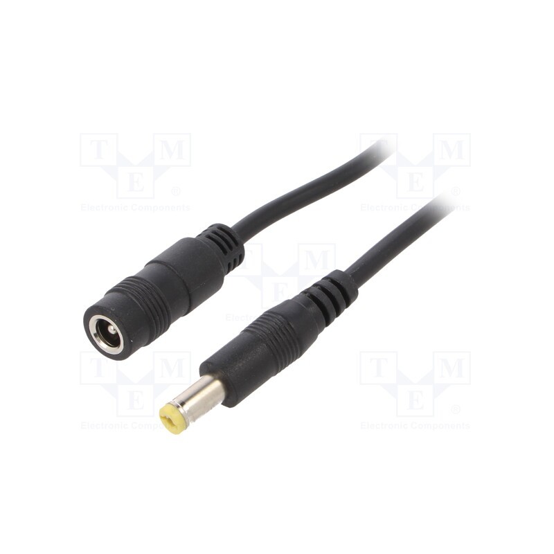 1 pcs x SUNNY - ECJ40R2155STP2155S - Cable, 2x0.5mm2, DC 5,5/2,1 plug,DC 5,5/2,1 socket, straight