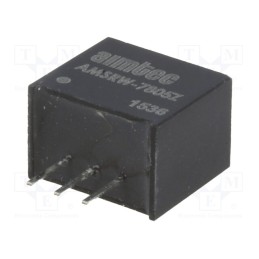 1 pcs x AIMTEC - AMSRW-7812Z - Converter: DC/DC, 6W, Uin: 17÷72V, Uout: 12VDC, Iout: 500mA, SIP3