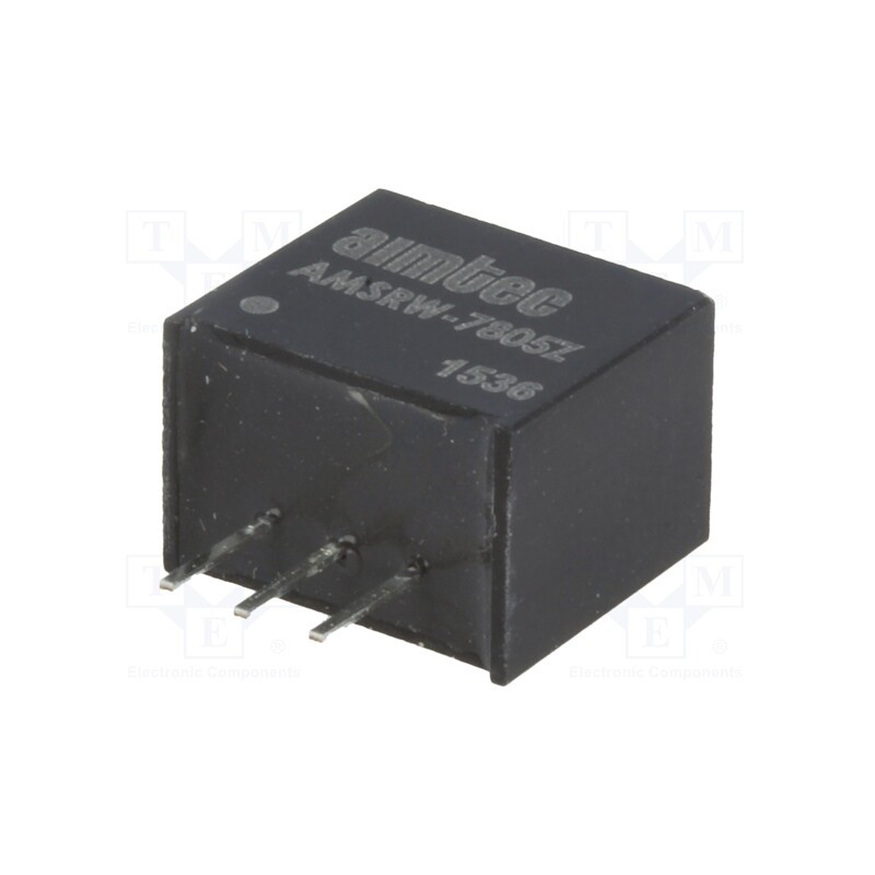 1 pcs x AIMTEC - AMSRW-7812Z - Converter: DC/DC, 6W, Uin: 17÷72V, Uout: 12VDC, Iout: 500mA, SIP3
