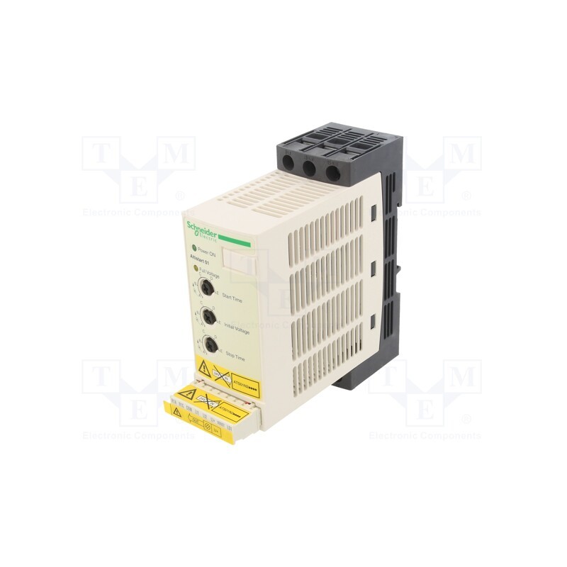 1 pcs x SCHNEIDER ELECTRIC - ATS01N209QN - Module: soft-start, for DIN rail mounting, 3/4kW, 1÷10/1÷10s, 9A