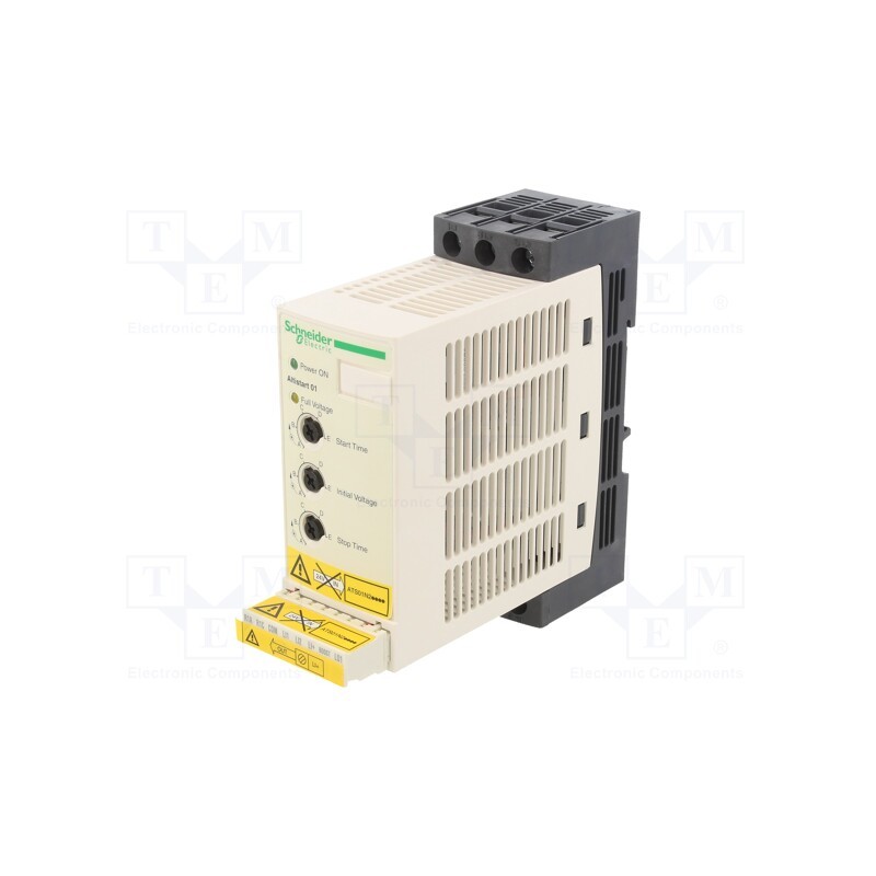 1 pcs x SCHNEIDER ELECTRIC - ATS01N212QN - Module: soft-start, for DIN rail mounting, 5.5kW, 1÷10/1÷10s, 12A