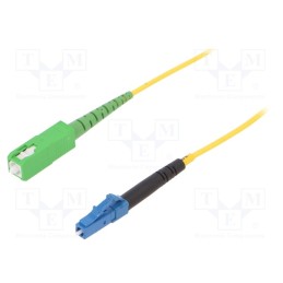 1 pcs x FIBRAIN - G-SCA-LC-S-002.0-SX-D-18-Y - Fiber patch cord, LC/UPC,SC/APC, 2m, Optical fiber: 9/125um, Gold