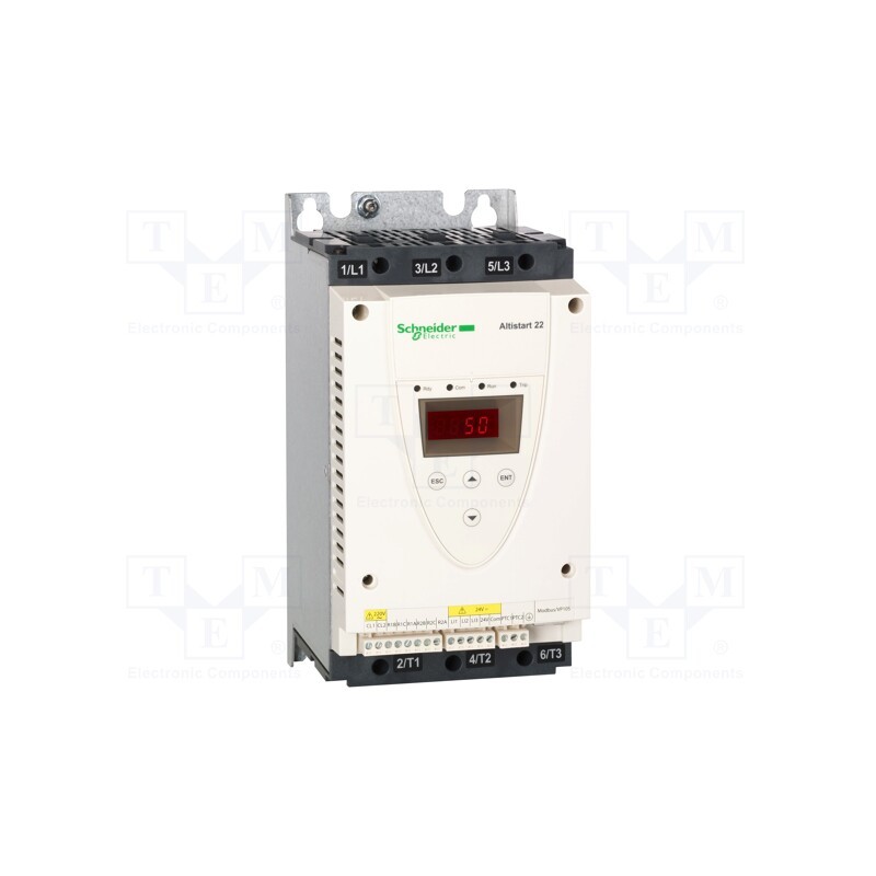 1 pcs x SCHNEIDER ELECTRIC - ATS22D17Q - Module: soft-start, for DIN rail mounting, 7.5kW, 17A