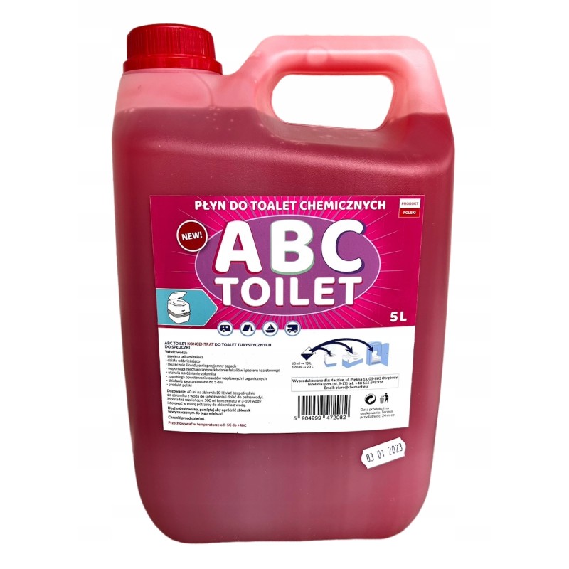 Liquid concentrate for tourist toilets abc red 5l