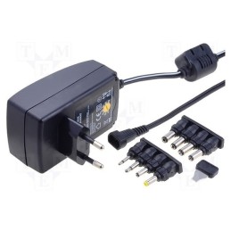 1 pcs x Goobay - 53997 - Power supply: switched-mode, universal,plug, 3VDC,, 1.5A, Plug: EU