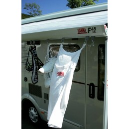 Clothes hangers for the fiamma awning beam