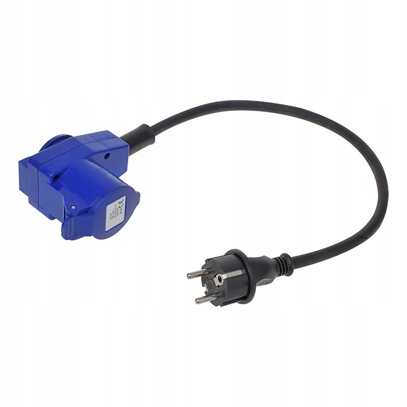 40 cm power adapter with 230v Cee angle socket