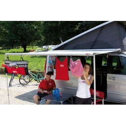 Clothes rack for the awning for the fiamma beam