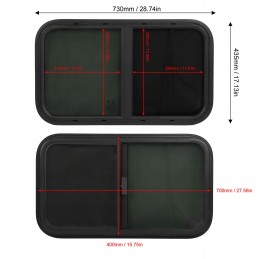 Sliding window for caravan tf00007