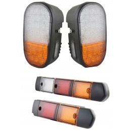 Set of front and rear lamps toyota 8fg fd 12v