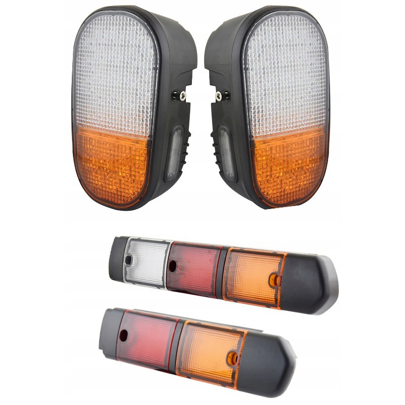 Set of front and rear lamps toyota 8fg fd 12v