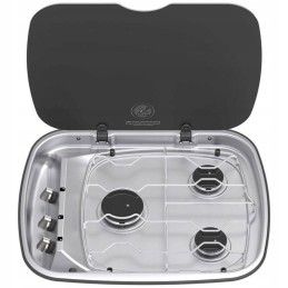 3 burner cooker with lid Argent l Thetford