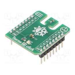 1 pcs x MIKROE - THERMO 23 CLICK - Click board, temperature sensor, UART, TMP144, prototype board