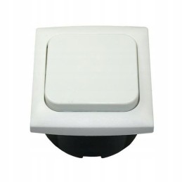 Campervan socket switch, white haba frame