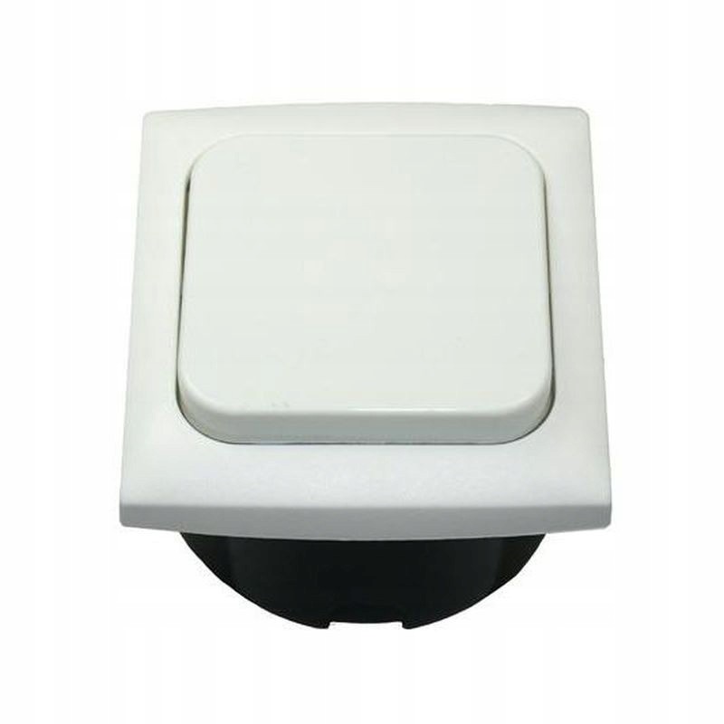 Campervan socket switch, white haba frame