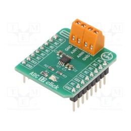 1 pcs x MIKROE - ADC 17 CLICK - Click board, A/D converter, I2C, MAX11645, prototype board