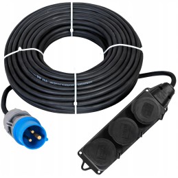 Camping reduction adapter cable 16a 3x 230v 5m