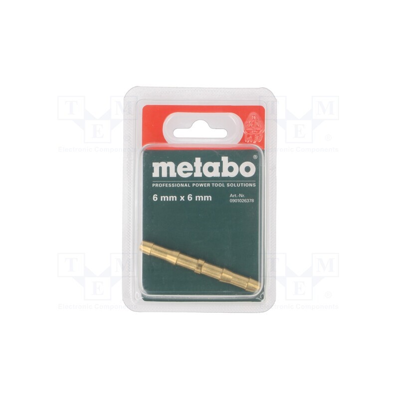1 pcs x METABO - 901026378 - Double nipple, Connection: 6mm
