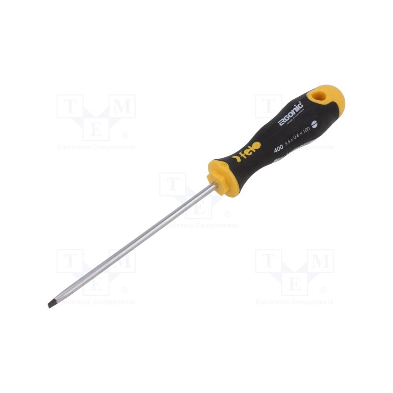 1 pcs x FELO - 400 353 10 - Screwdriver, slot, 3,5x0,6mm, ERGONIC®