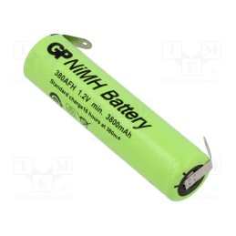 1 pcs x GP - 380AFH - Re-battery: Ni-MH, 7/5A, 1.2V, 3800mAh, soldering lugs, Ø17.5x67mm