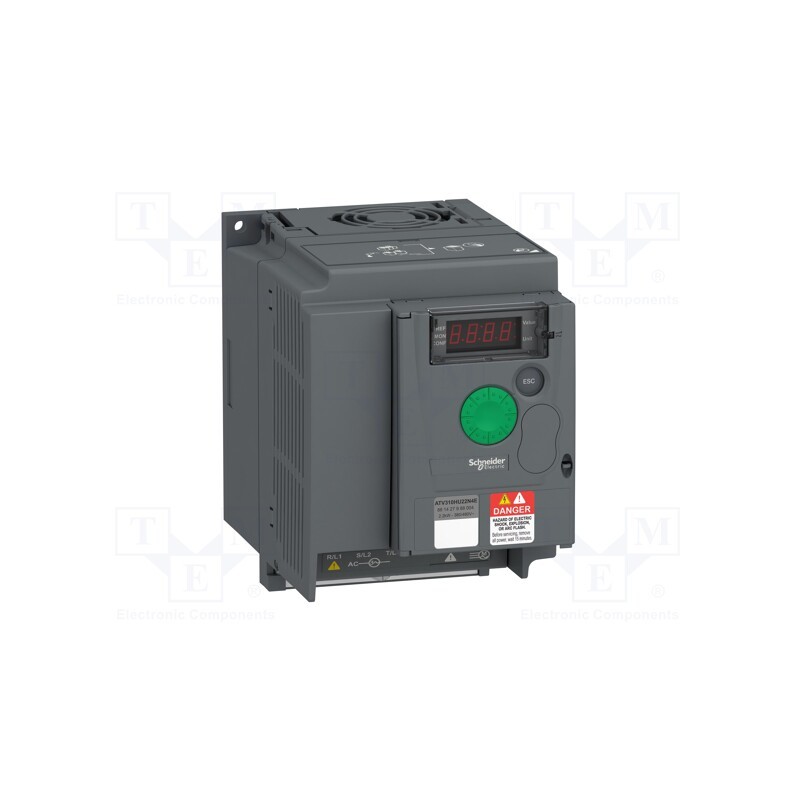 1 pcs x SCHNEIDER ELECTRIC - ATV310HU22N4E - Vector inverter, 2.2kW, 3x400VAC, 3x380÷460VAC, 0÷10V, IN: 4, IP20