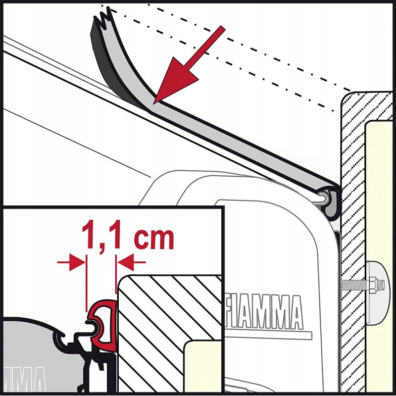 Rain Guard S Fiamma camper awning seal
