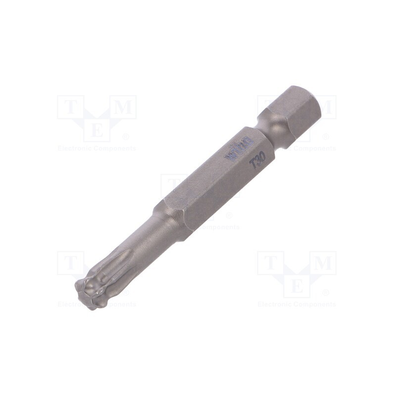 1 pcs x WIHA - 32414 - Screwdriver bit, spherical,Torx®, T30, Overall len: 50mm