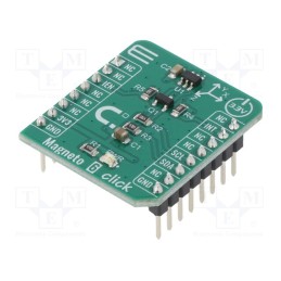 1 pcs x MIKROE - MAGNETO 6 CLICK - Click board, magnetic field sensor, GPIO,I2C, TLI493DA2B6