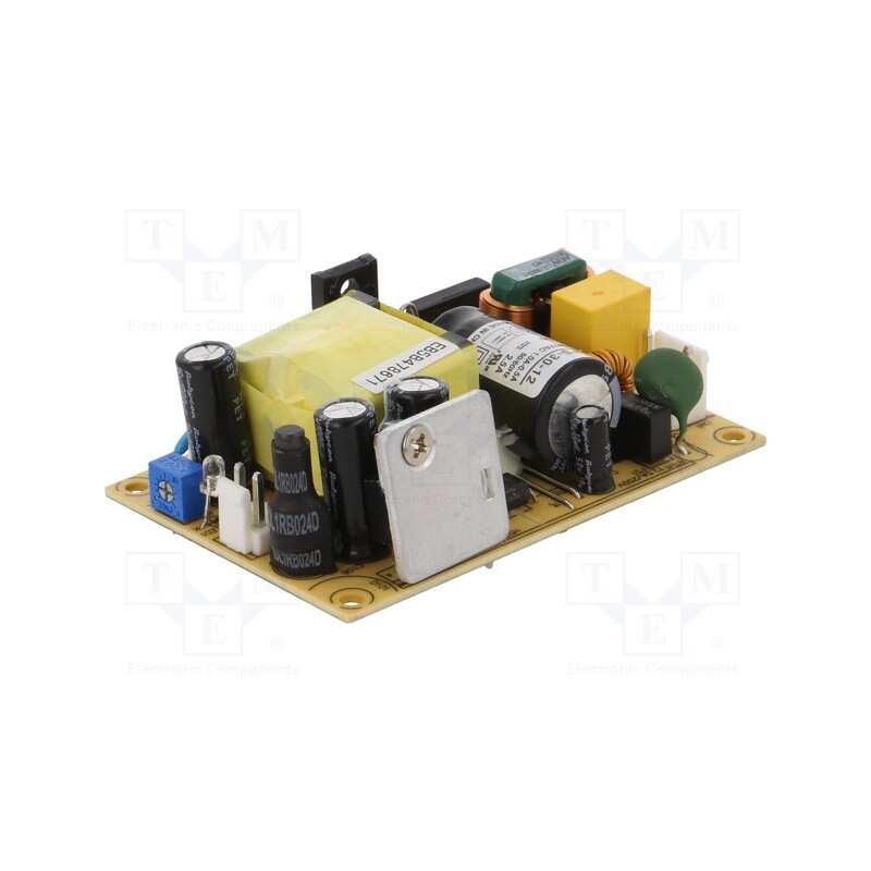 1 pcs x MEAN WELL - RPS-30-12 - Power supply: switched-mode, open, 30W, 80÷264VAC, OUT: 1, 2.5A