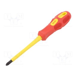 1 pcs x BM GROUP - BM1132 - Screwdriver, insulated, Pozidriv®, PZ2, Blade length: 100mm