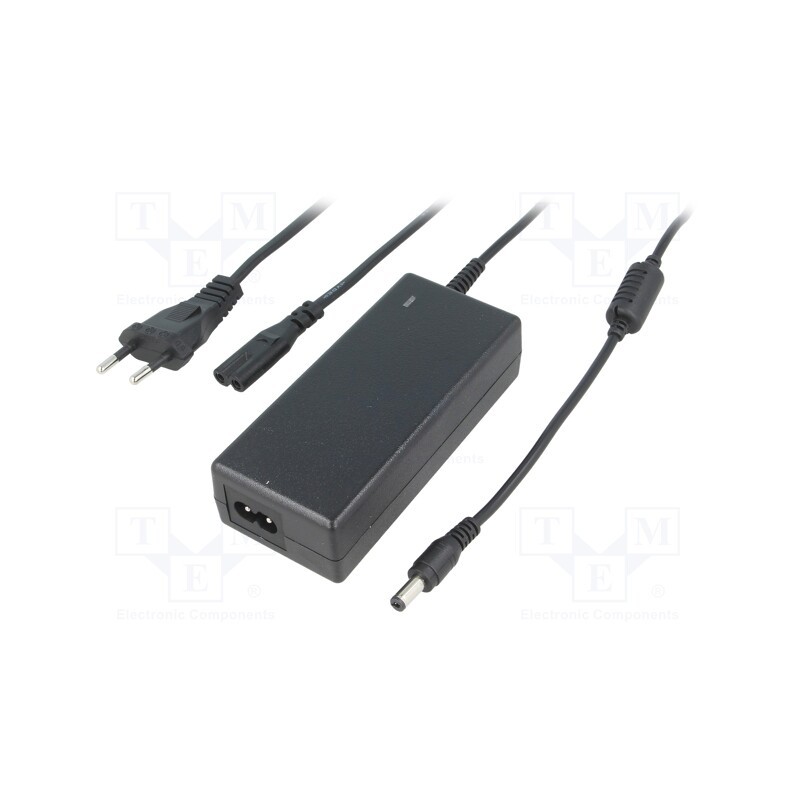 1 pcs x CELLEVIA POWER - CLD-7012-T2-E - Power supply: switched-mode, 12VDC, 6A, Out: 5,5/2,1, 72W, desktop