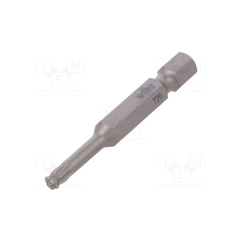 1 pcs x WIHA - 32411 - Screwdriver bit, spherical,Torx®, T20, Overall len: 50mm