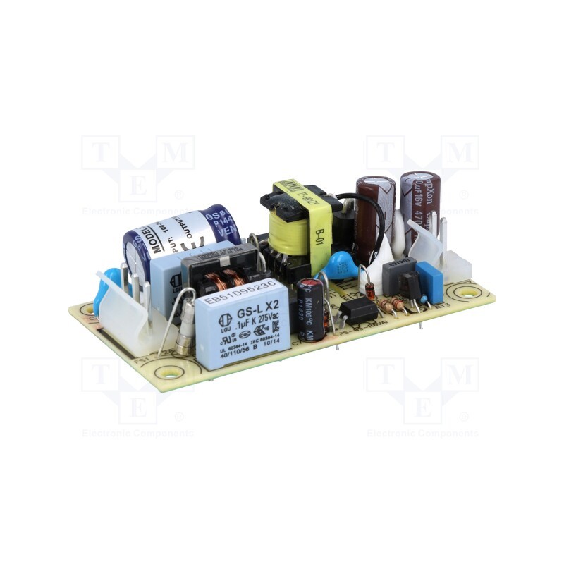 1 pcs x MEAN WELL - PS-05-12 - Power supply: switched-mode, open, 5.4W, 120÷370VDC, 85÷264VAC