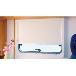 The lower end of the remiflair window blind and the left one without