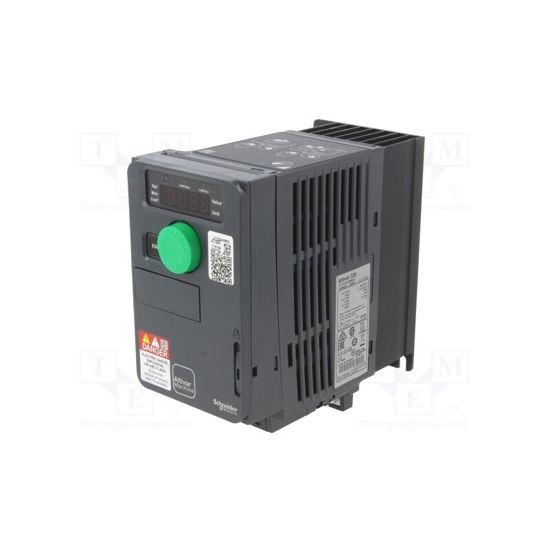 1 pcs x SCHNEIDER ELECTRIC - ATV320U06M2C - Vector inverter, Max motor power: 0.55kW, Usup: 200÷240VAC, IN: 9