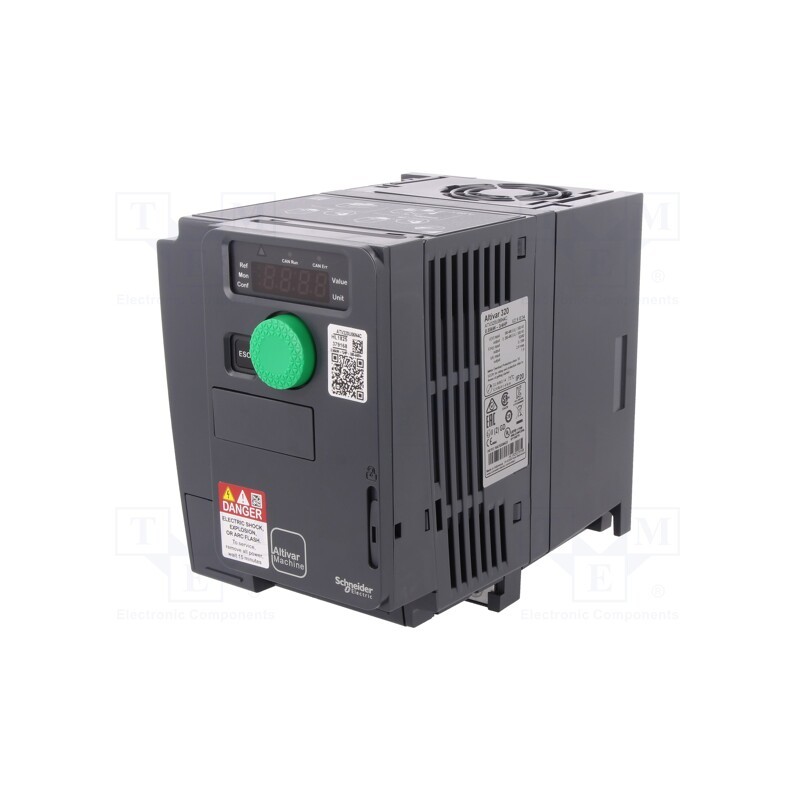 1 pcs x SCHNEIDER ELECTRIC - ATV320U06N4C - Vector inverter, 0.55kW, 3x400VAC, 3x380÷500VAC, 0÷10V, IN: 9, 1.9A