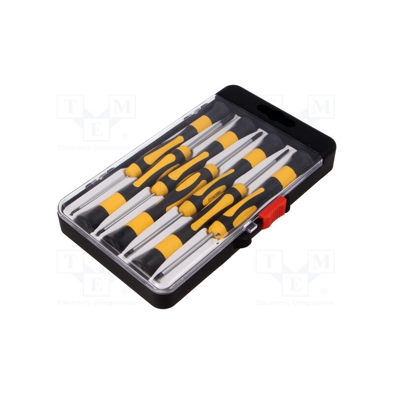 1 set x NEWBRAND - NB-SC02 - Kit: screwdrivers, Phillips cross,precision,slot, plastic box